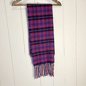 Coach Poppy Cashmere Plaid Scarf. Good Condition.